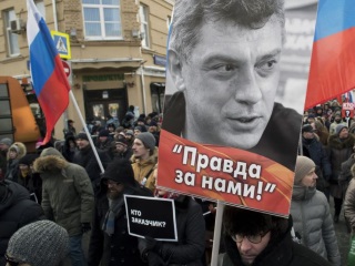 Марш Немцова в Москве. 25 февраля 2018 г. Фото: AP