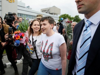 Надежда Савченко в Киеве 25 мая 2016